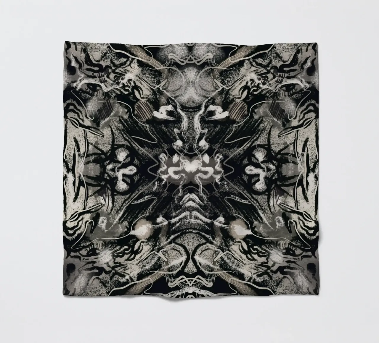 Rorschach 08 in bianco e nero coperta in pile da Little Dean