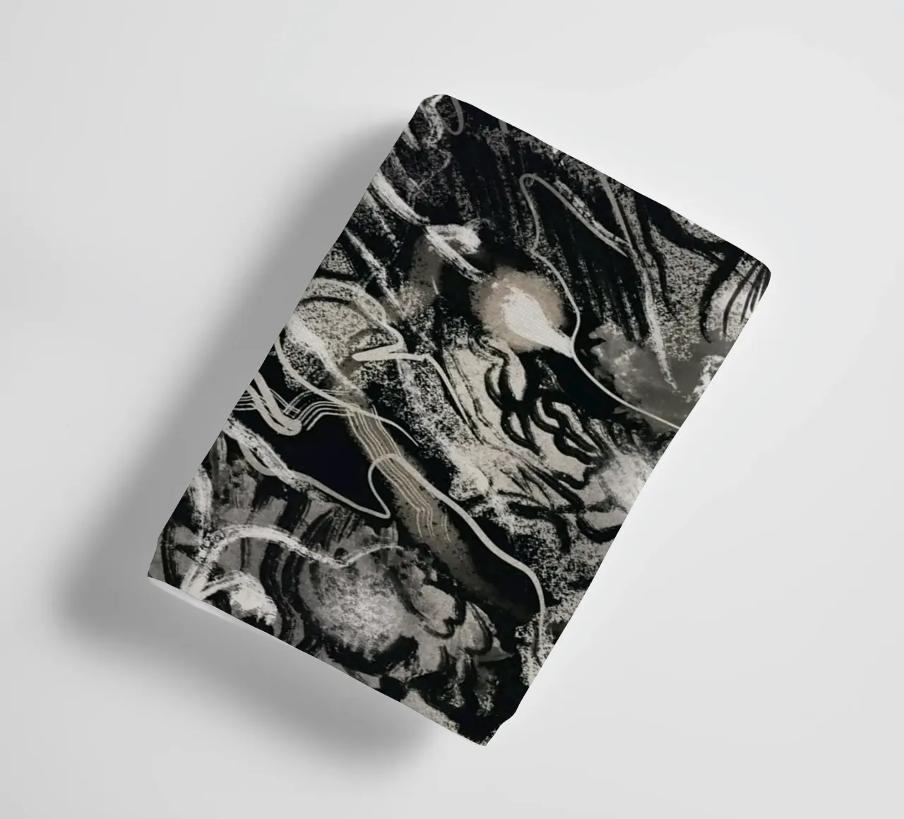 Rorschach 08 in bianco e nero asciugamano da bagno da Little Dean