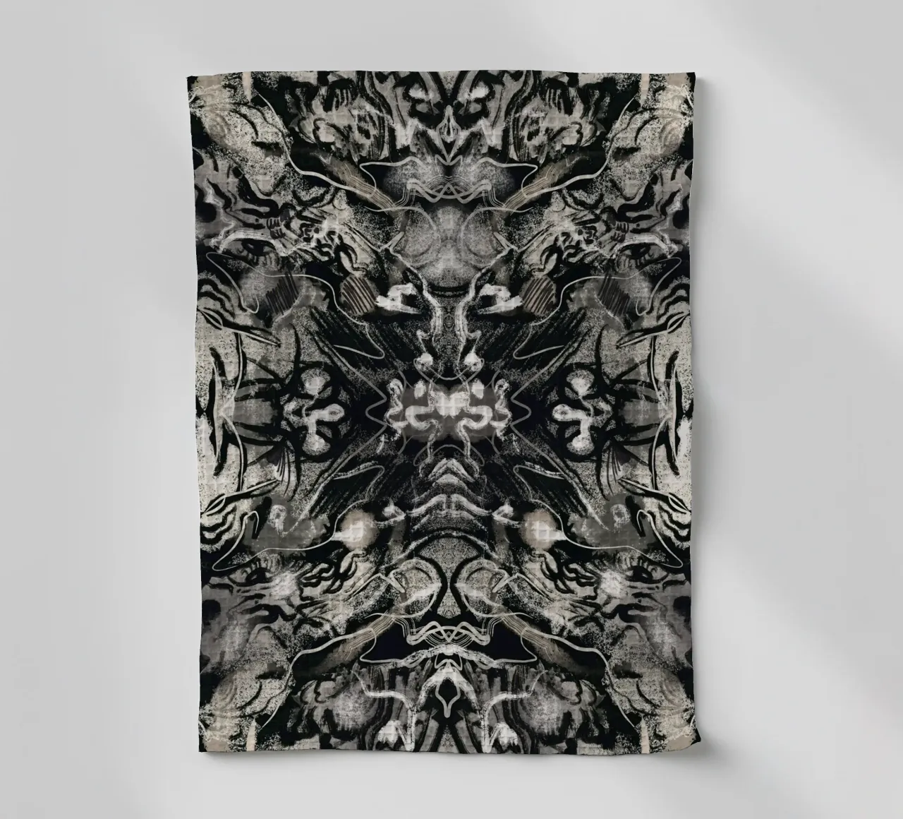 Rorschach 08 in bianco e nero canovaccio da cucina da Little Dean