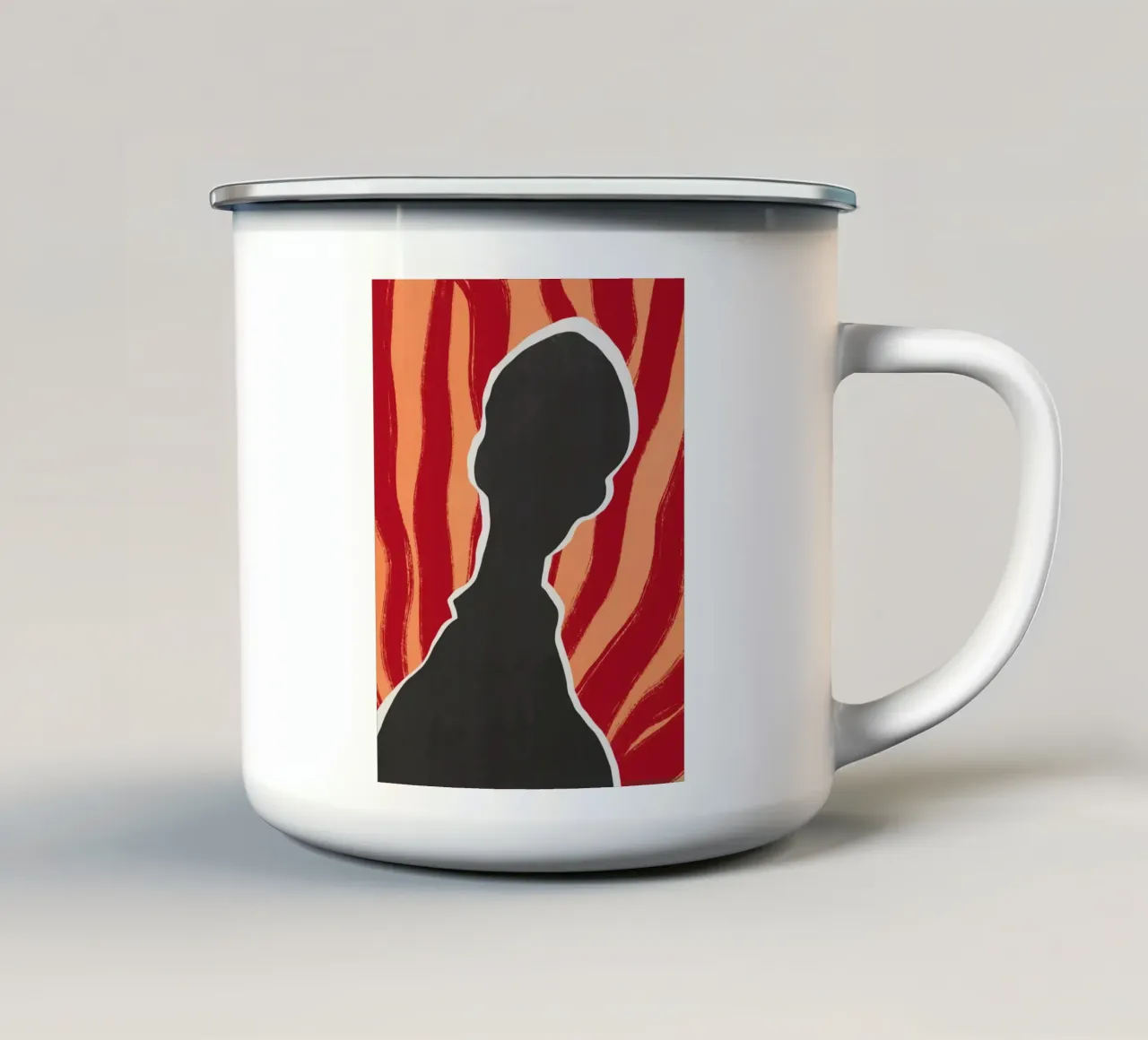 Modello nero 02 tazza in smalto da Little Dean