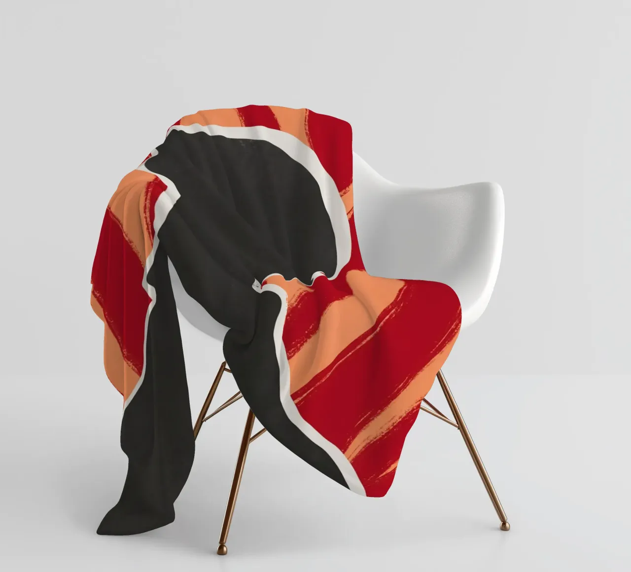 Modello nero 02 coperta in pile da Little Dean
