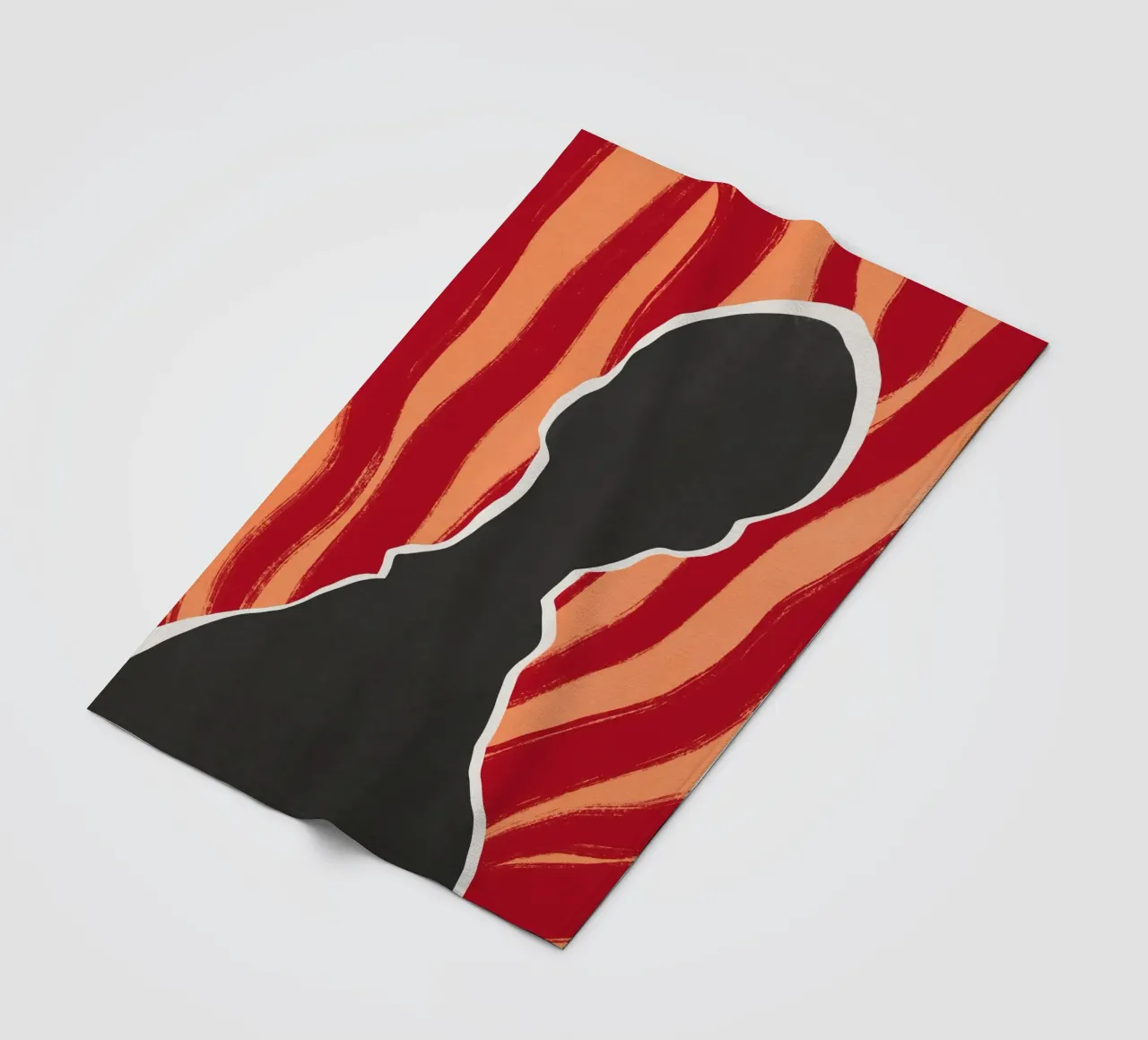 Modello nero 02 coperta in pile da Little Dean