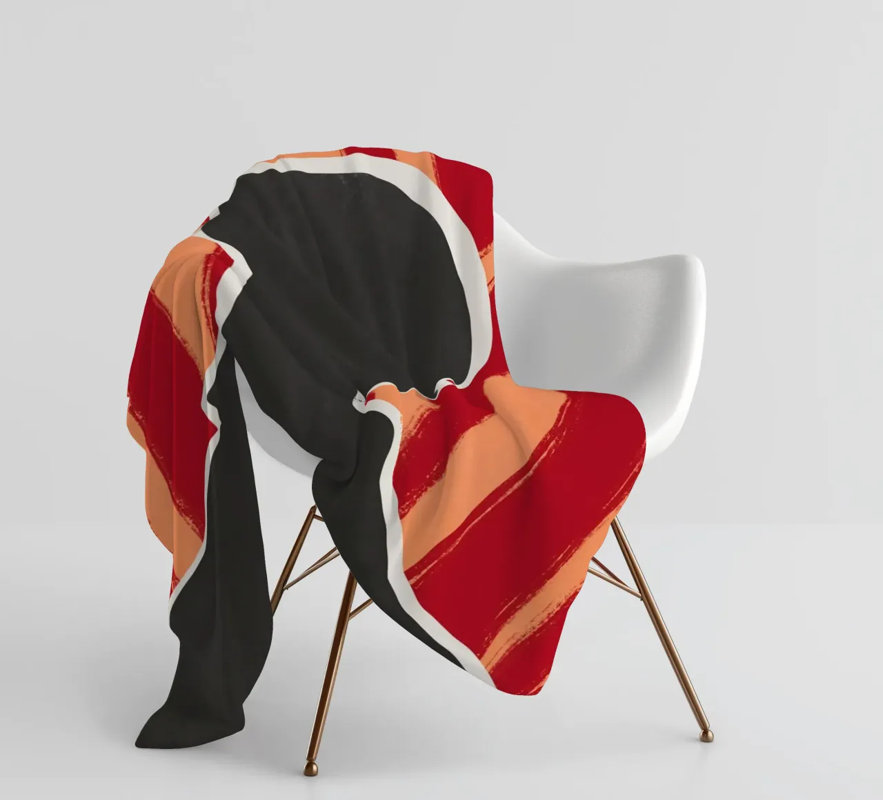 Modello nero 02 coperta in pile da Little Dean