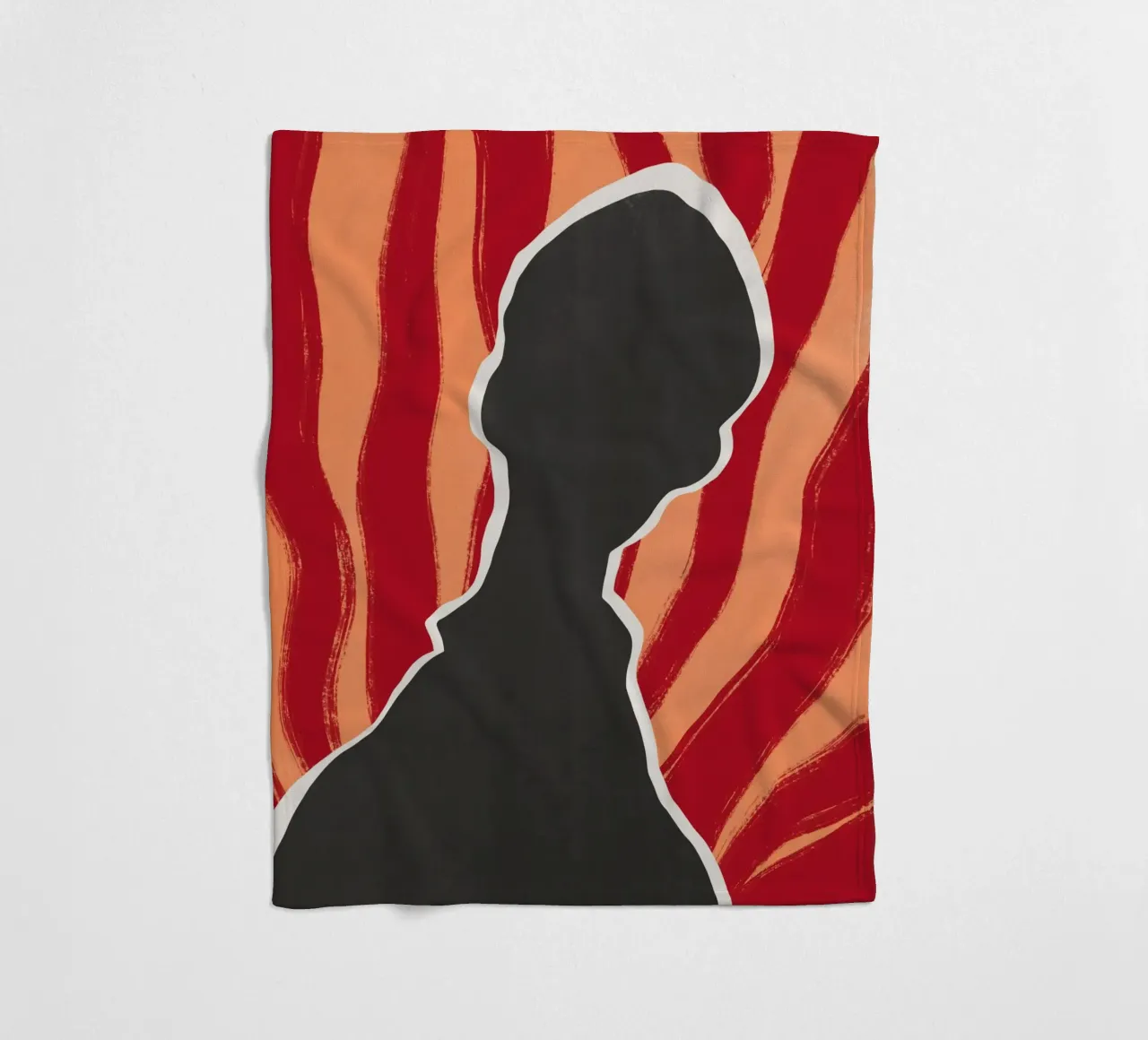 Modello nero 02 coperta in pile da Little Dean