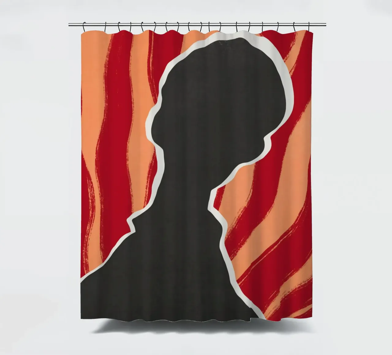Modello nero 02 tenda da doccia da Little Dean