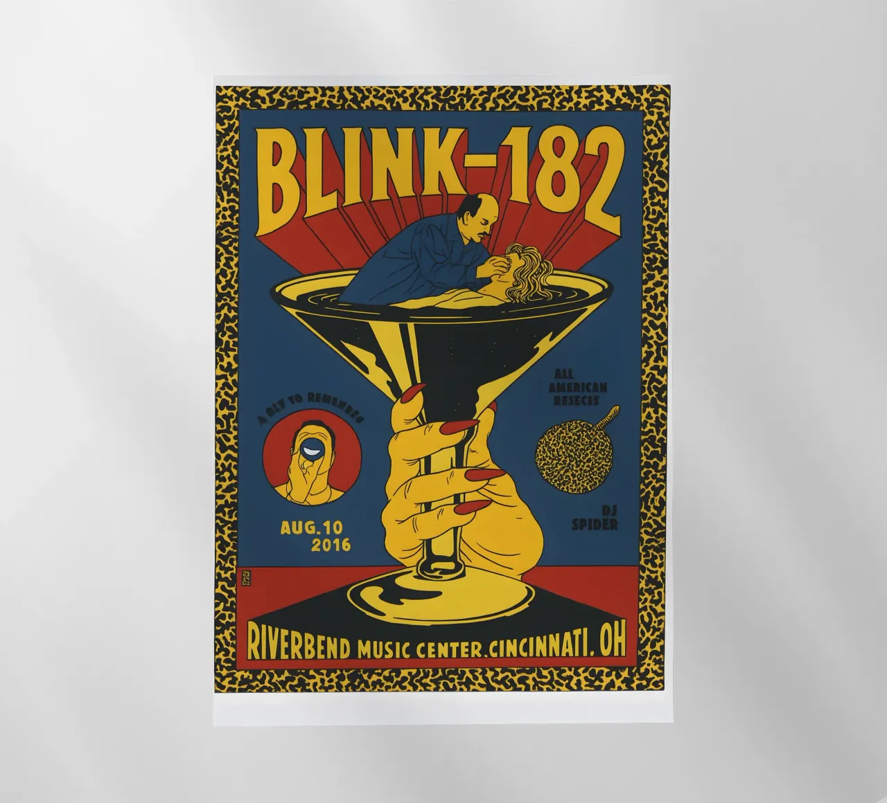 TONFON Blink Poster & 182 Riverbend Music Center Cincinnati backlit film by DGUnder