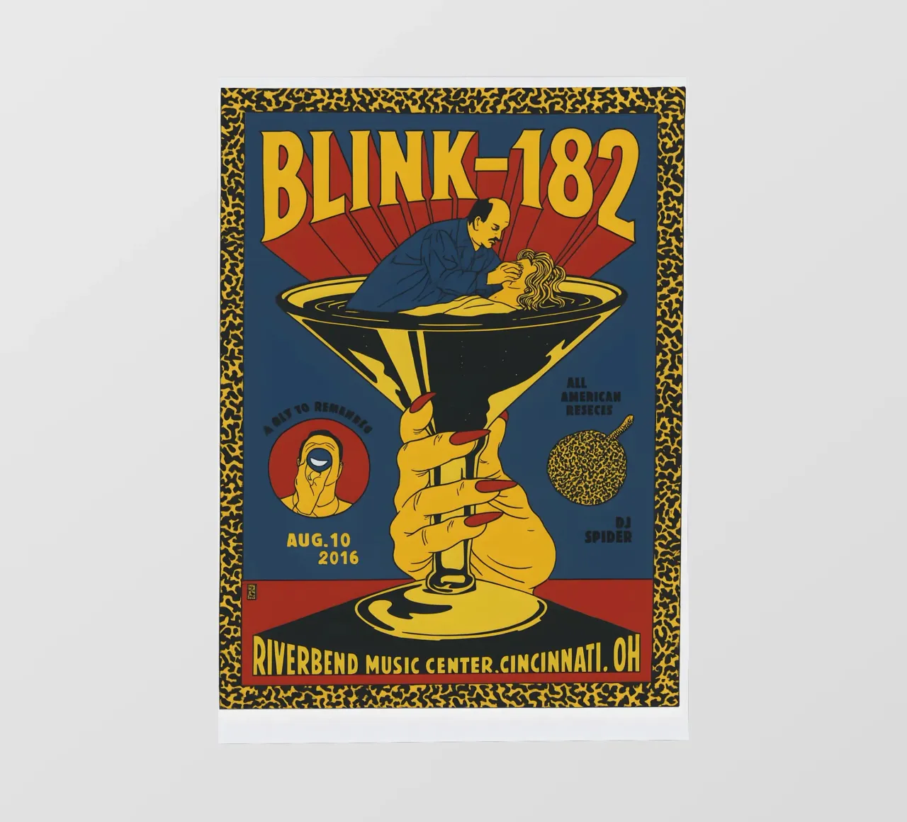 TONFON Blink Poster & 182 Riverbend Music Center Cincinnati telo in pvc da DGUnder