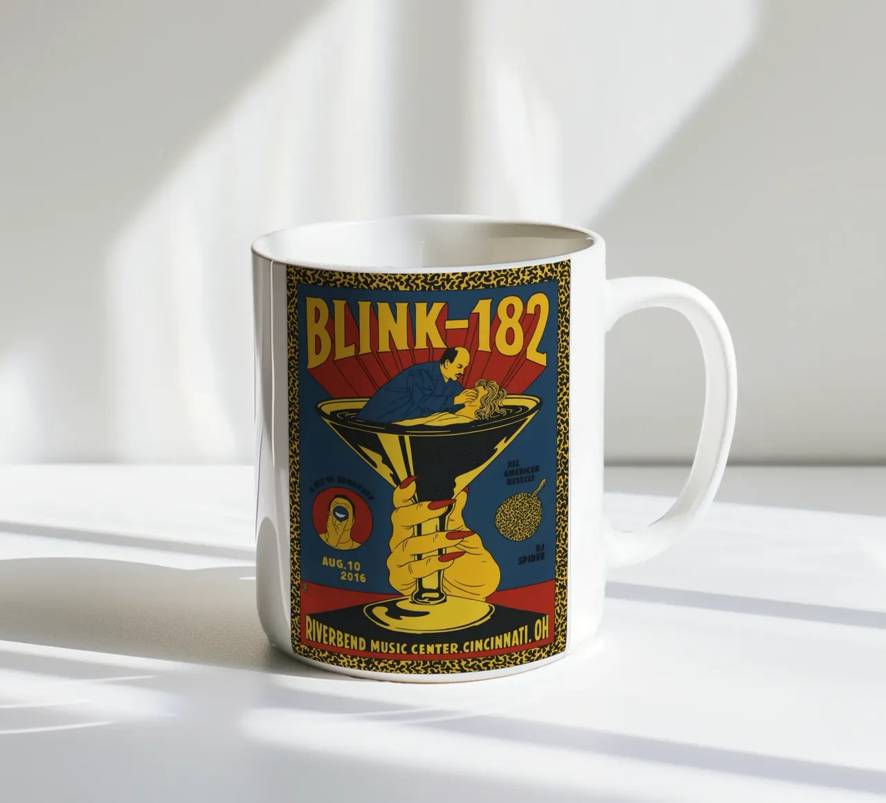 TONFON Blink Poster & 182 Riverbend Music Center Cincinnati tazza in ceramica da DGUnder