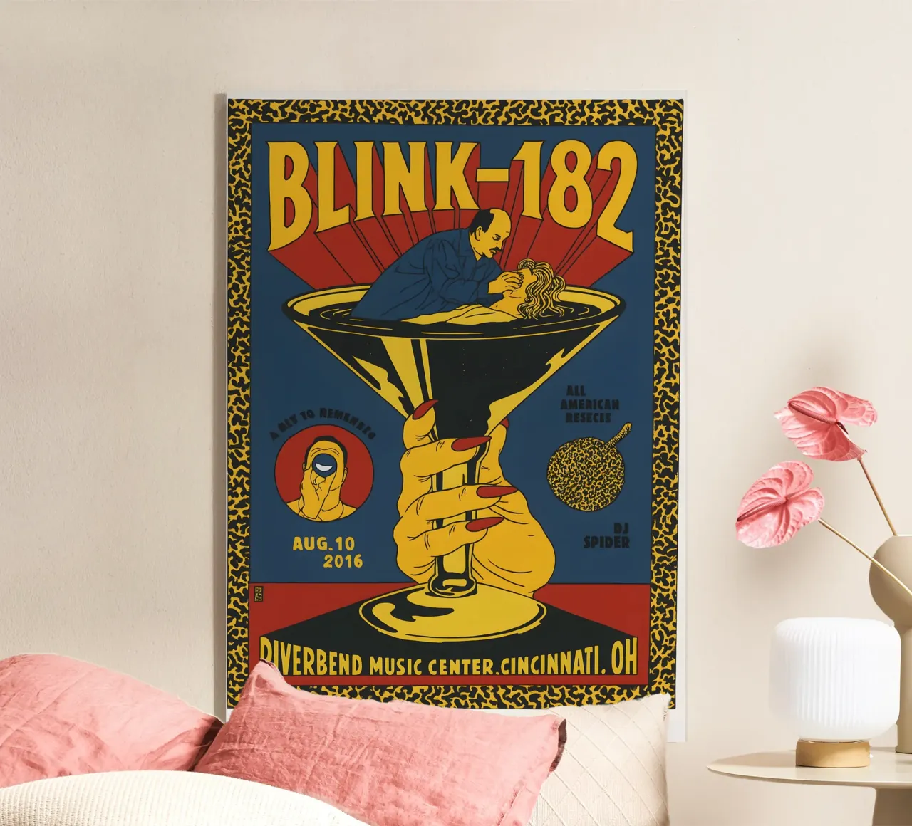 TONFON Blink Poster & 182 Riverbend Music Center Cincinnati plexiglass da DGUnder
