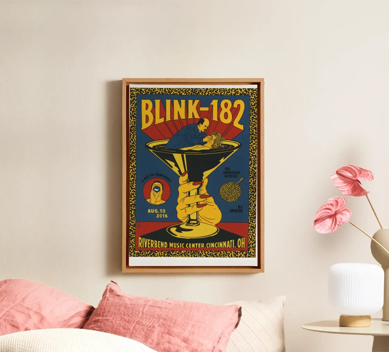 TONFON Blink Poster & 182 Riverbend Music Center Cincinnati canvas by DGUnder