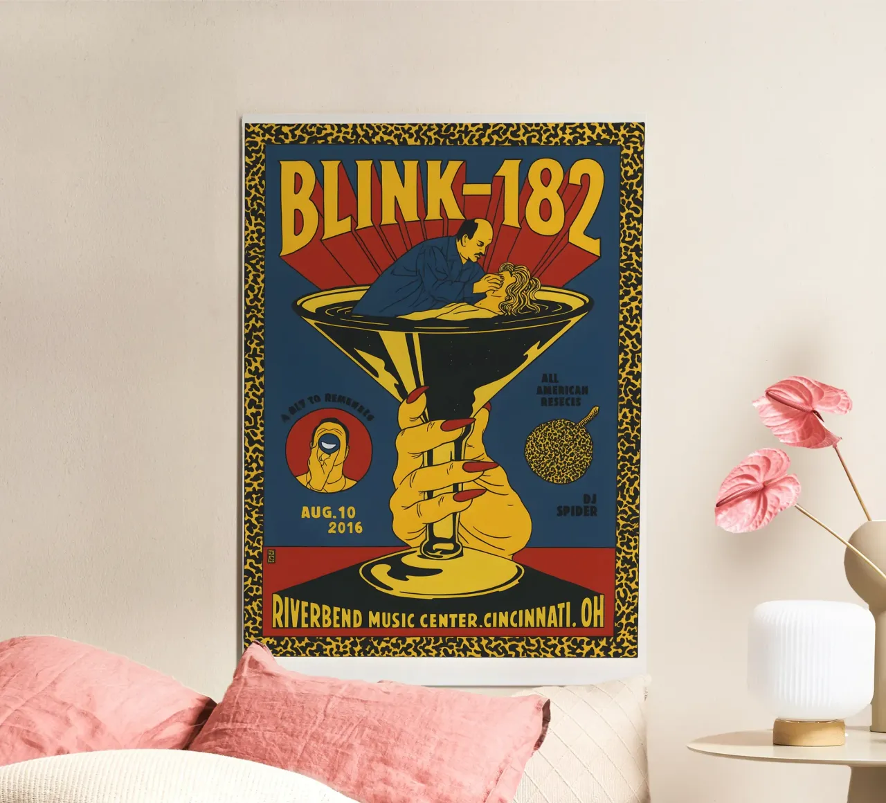 TONFON Blink Poster & 182 Riverbend Music Center Cincinnati carta hahnemühle da DGUnder