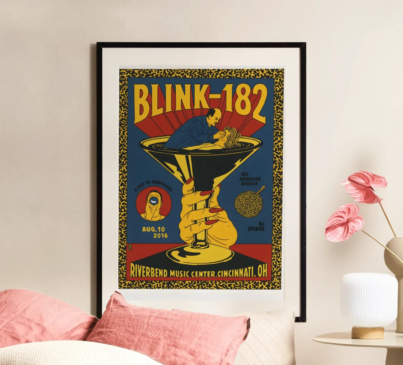 TONFON Blink Poster & 182 Riverbend Music Center Cincinnati carta hahnemühle da DGUnder