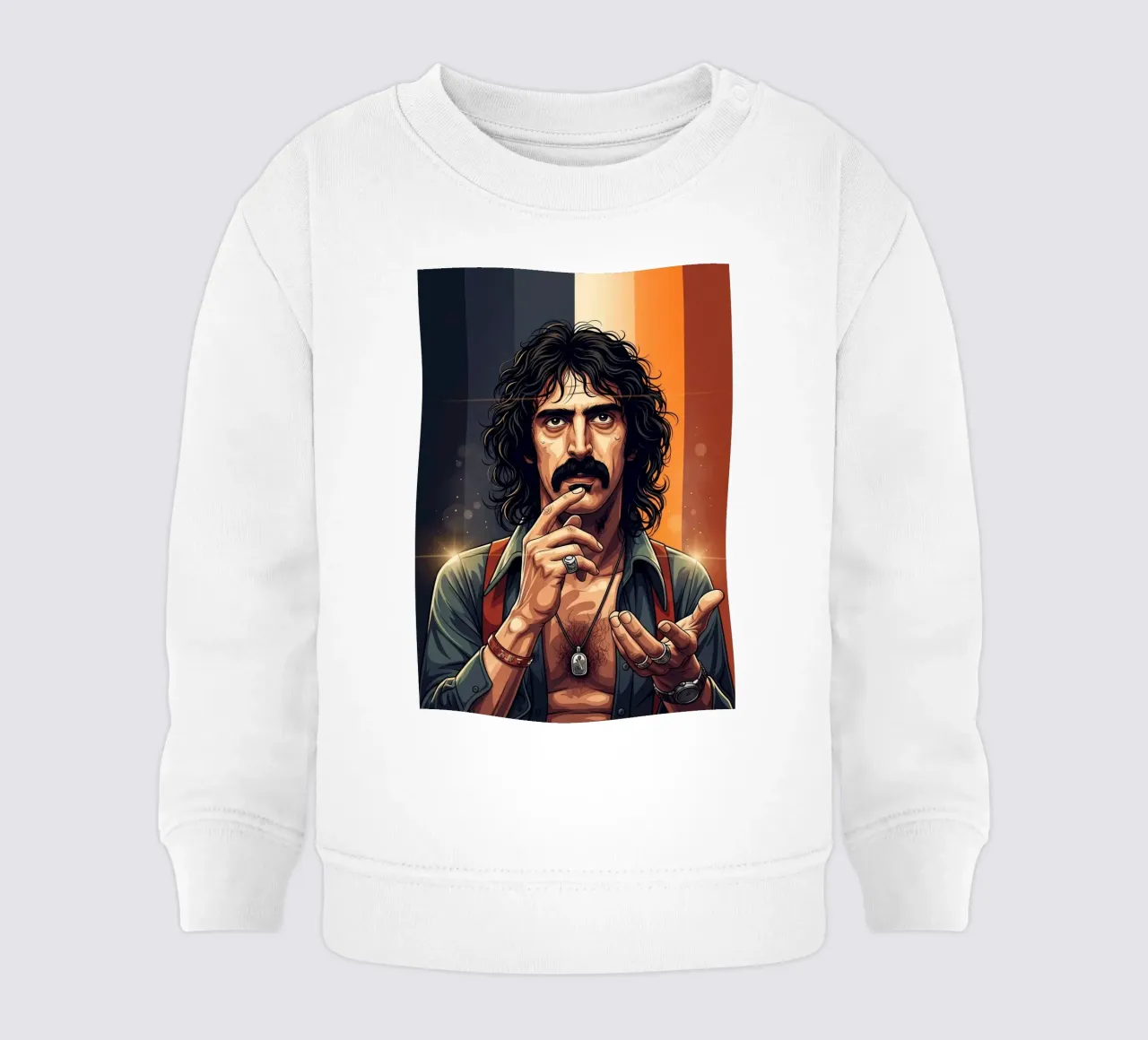 Frank Zappa rebel baby sweatshirt by Lembayung art