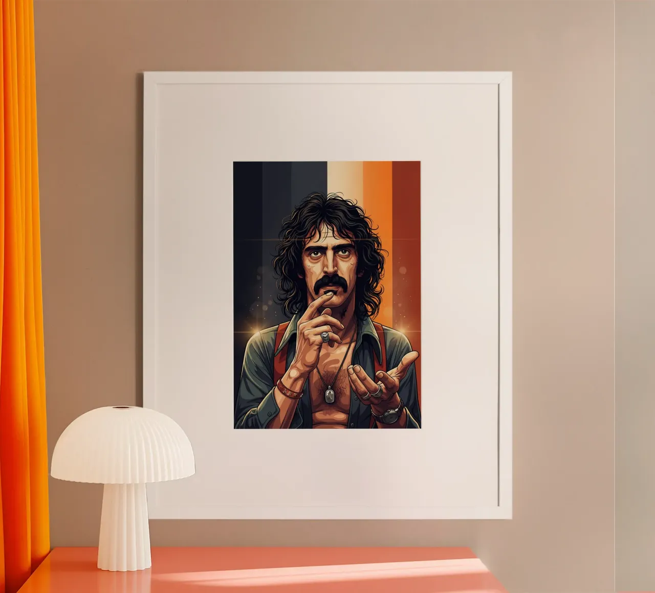Frank Zappa rebel hahnemühle by Lembayung art