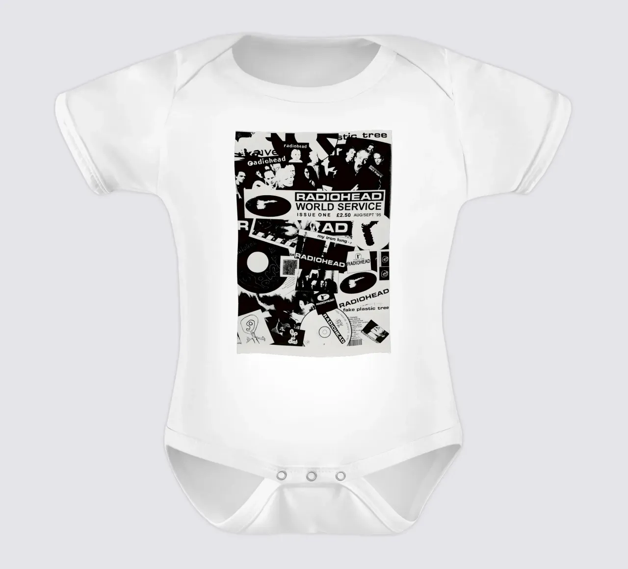 TONN Radiohead Poster Vintage Music Posters for Room short-sleeve baby romper by DGUnder