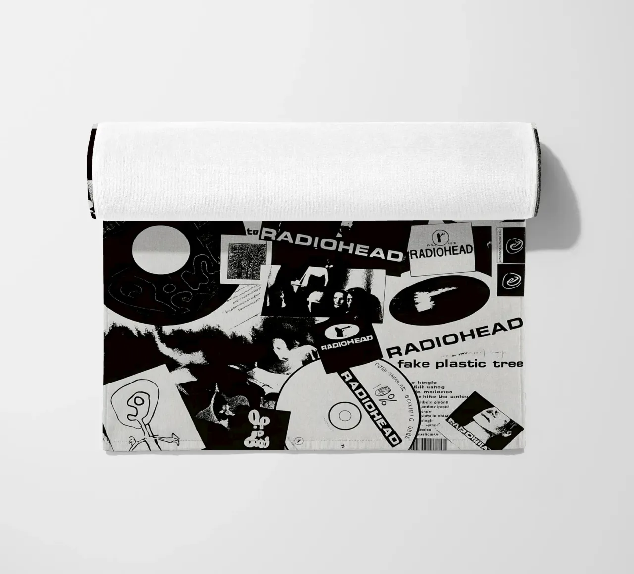 TONN Radiohead Poster Vintage Music Posters for Room beach towel by DGUnder