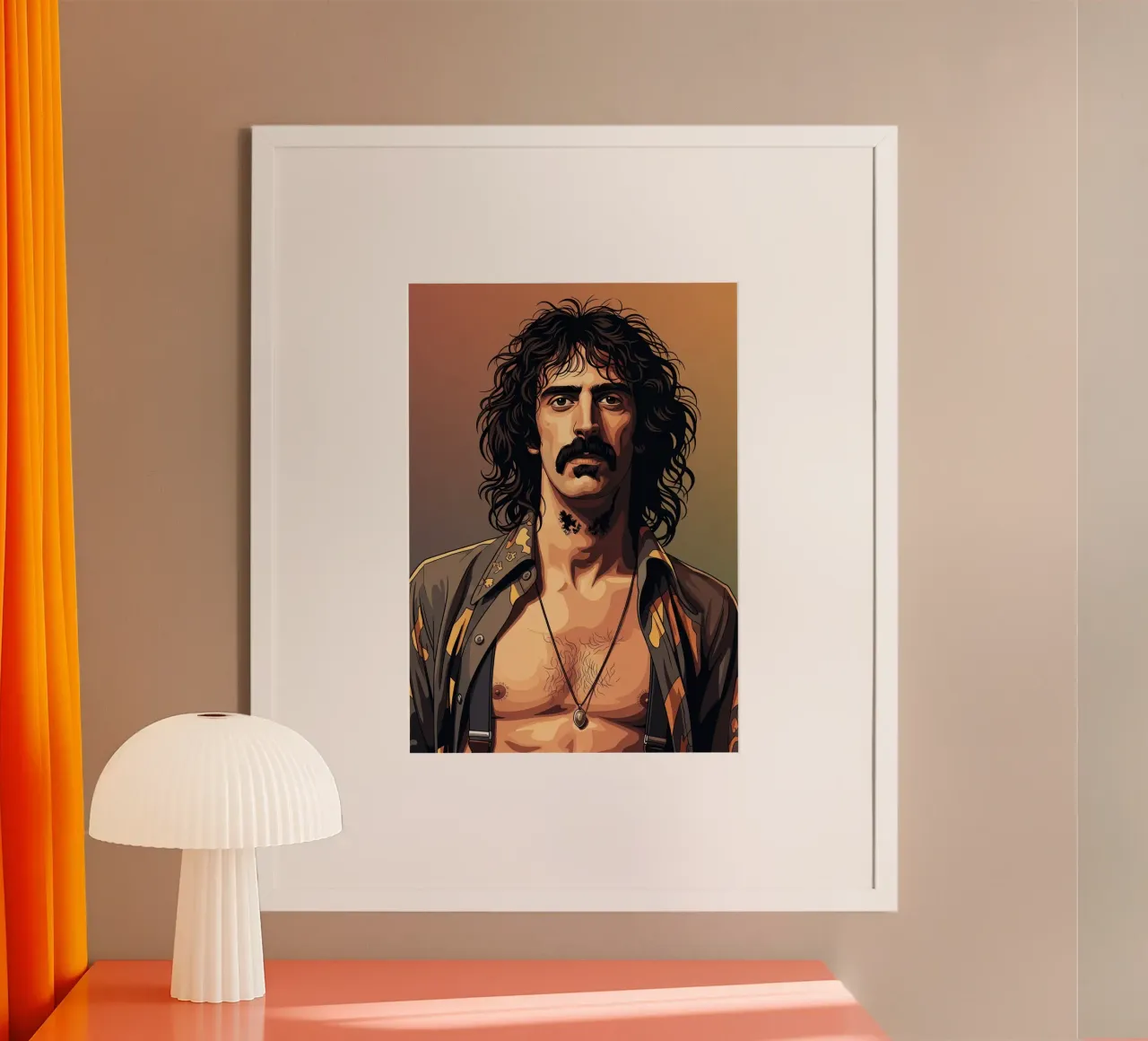 Frank Zappa vintage hahnemühle by Lembayung art
