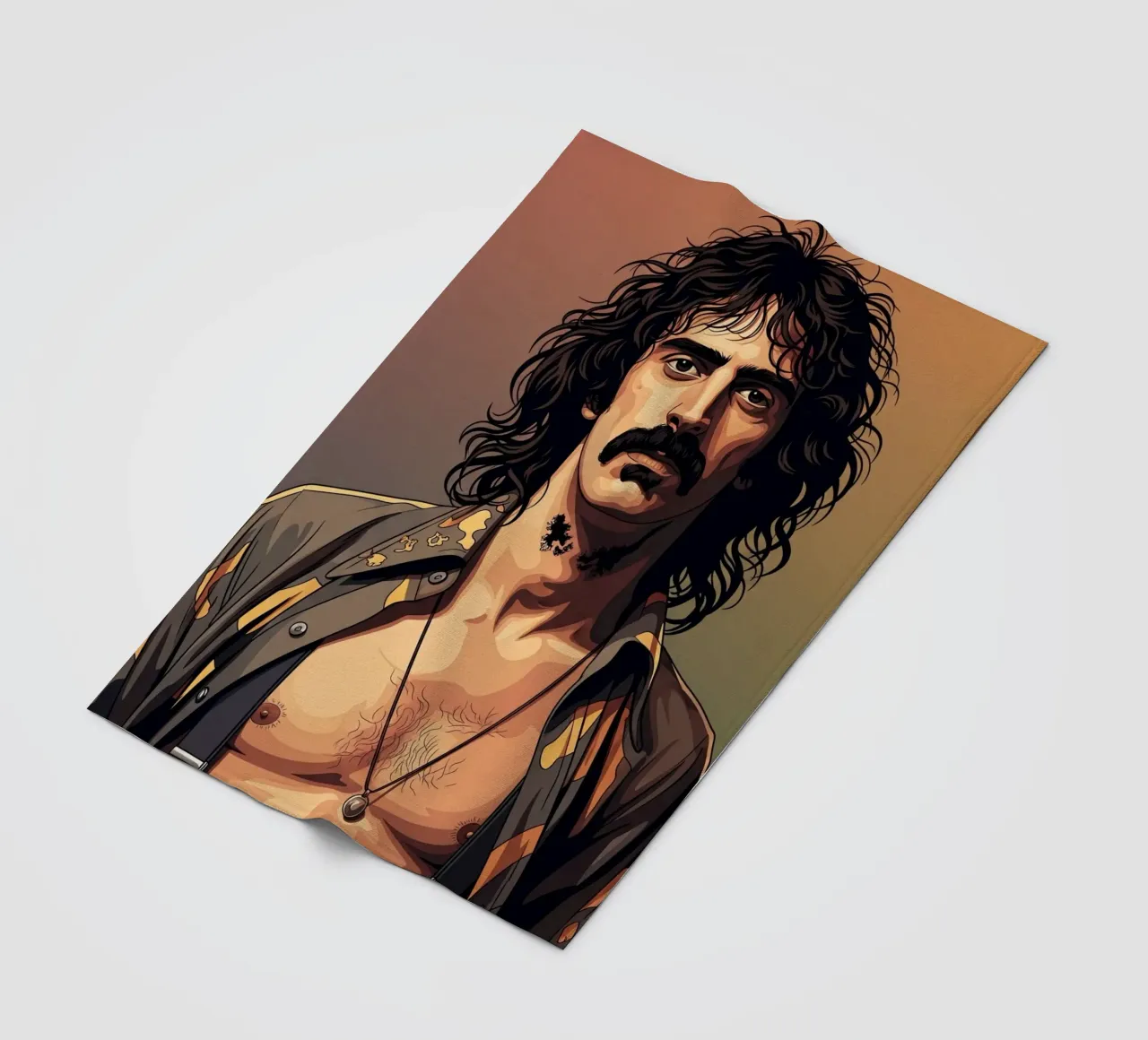Frank Zappa vintage fleece blanket by Lembayung art