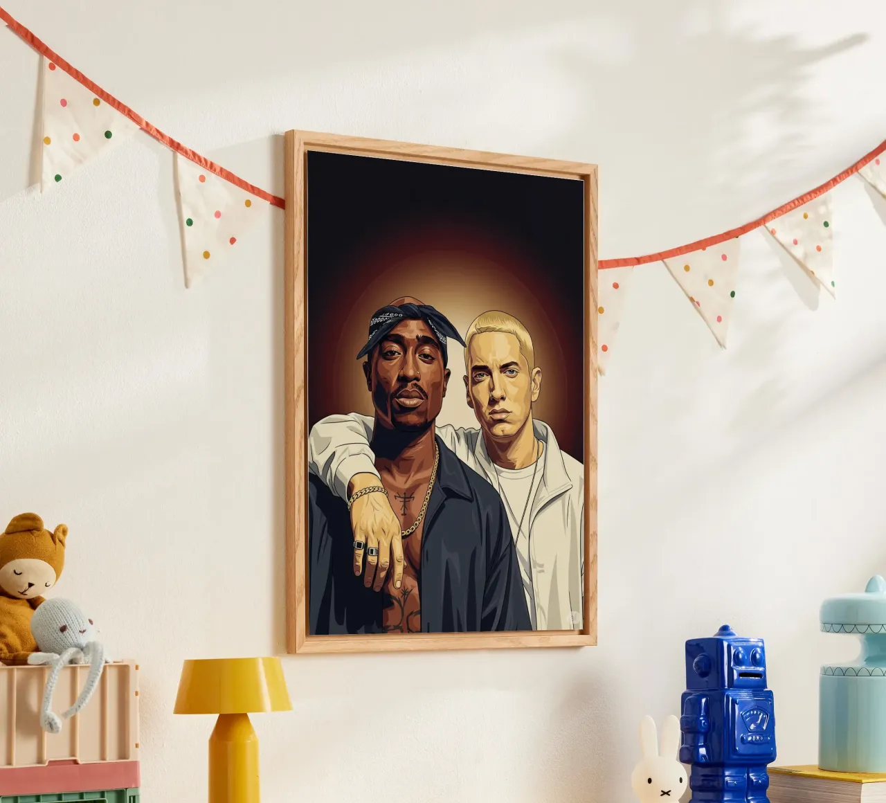 Tupac Shakur and Eminem plexiglass da Lembayung art