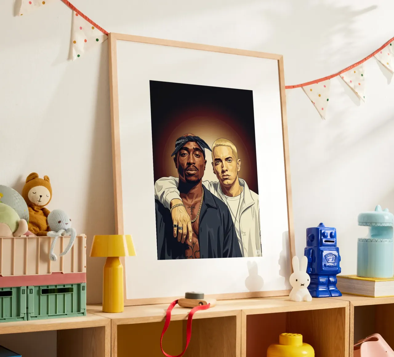 Tupac Shakur and Eminem carta hahnemühle da Lembayung art