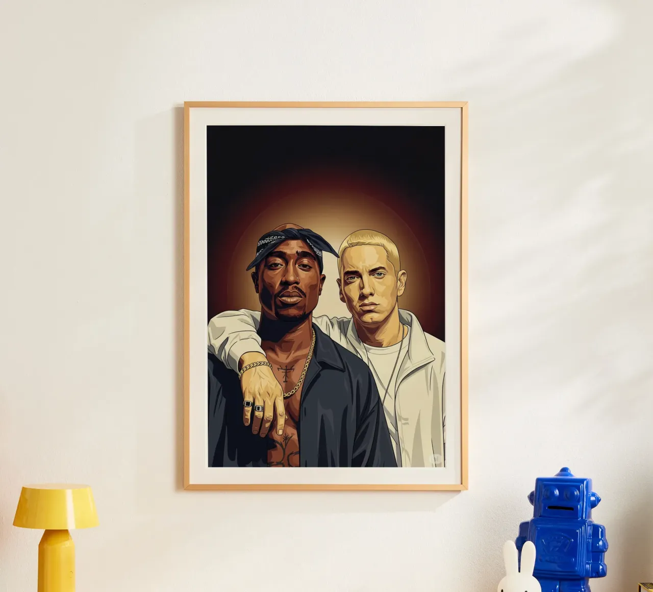 Tupac Shakur and Eminem carta hahnemühle da Lembayung art