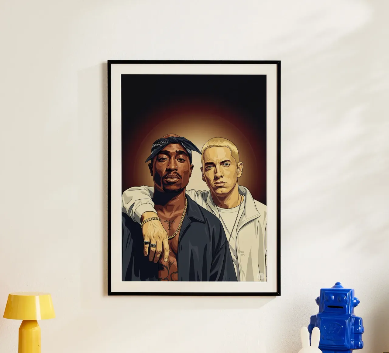 Tupac Shakur and Eminem carta hahnemühle da Lembayung art