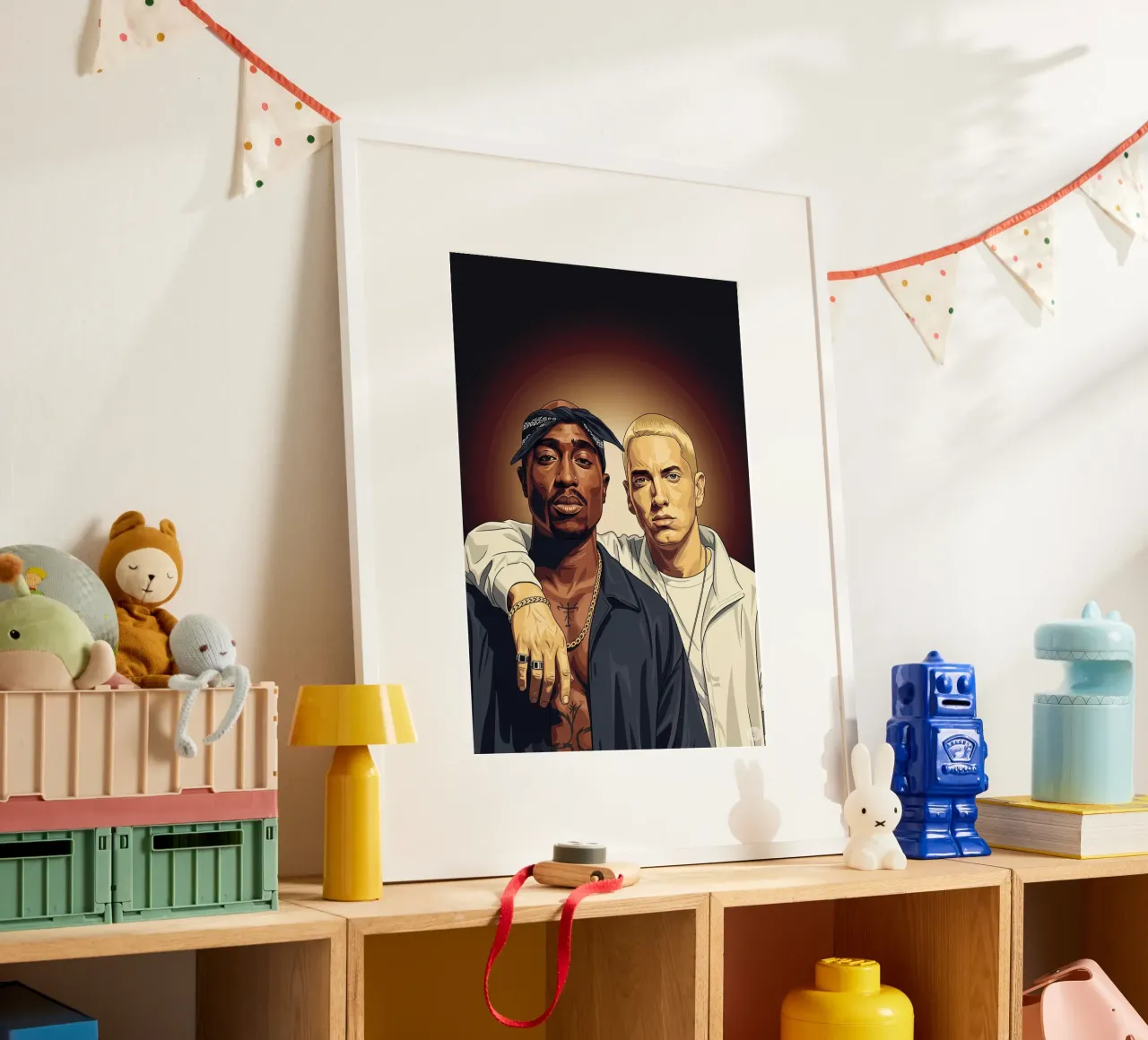Tupac Shakur and Eminem carta hahnemühle da Lembayung art
