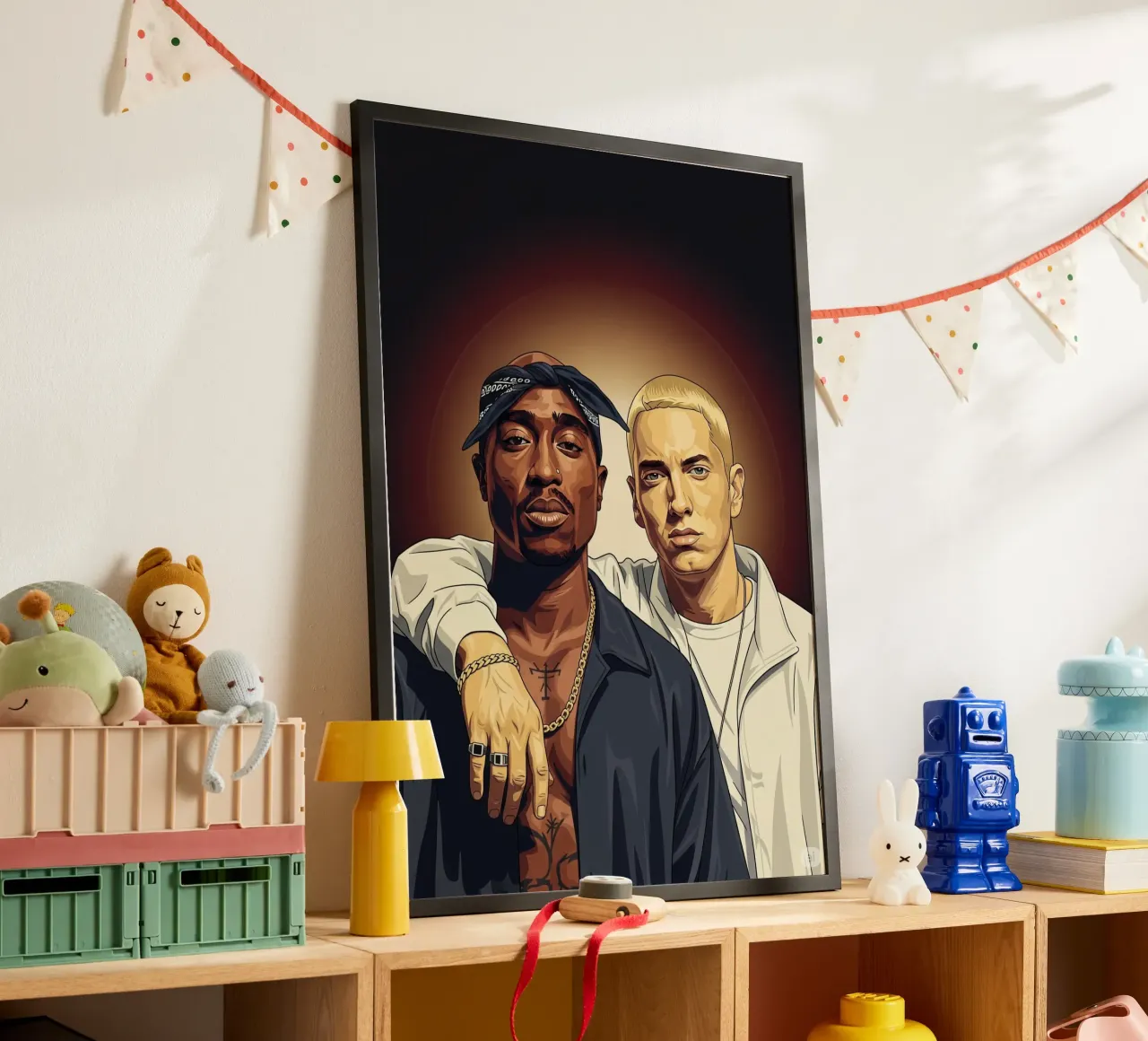 Tupac Shakur and Eminem carta hahnemühle da Lembayung art