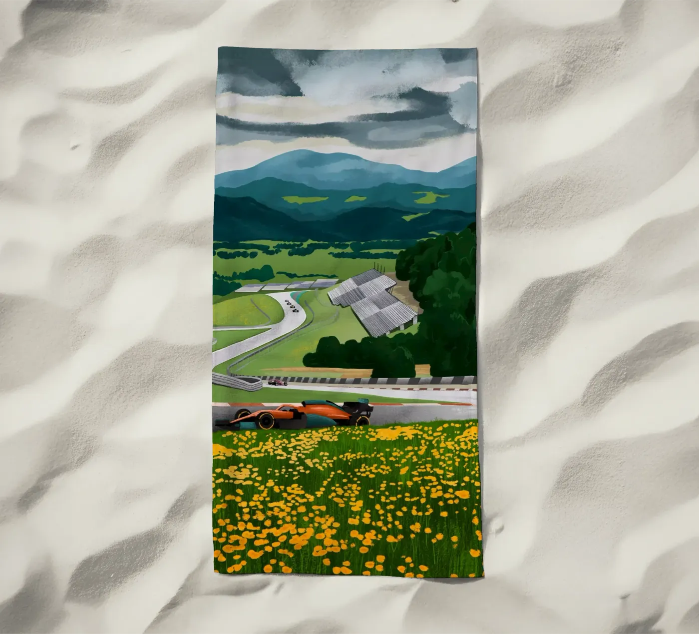 Racetrack Austria telo mare da Goed Blauw