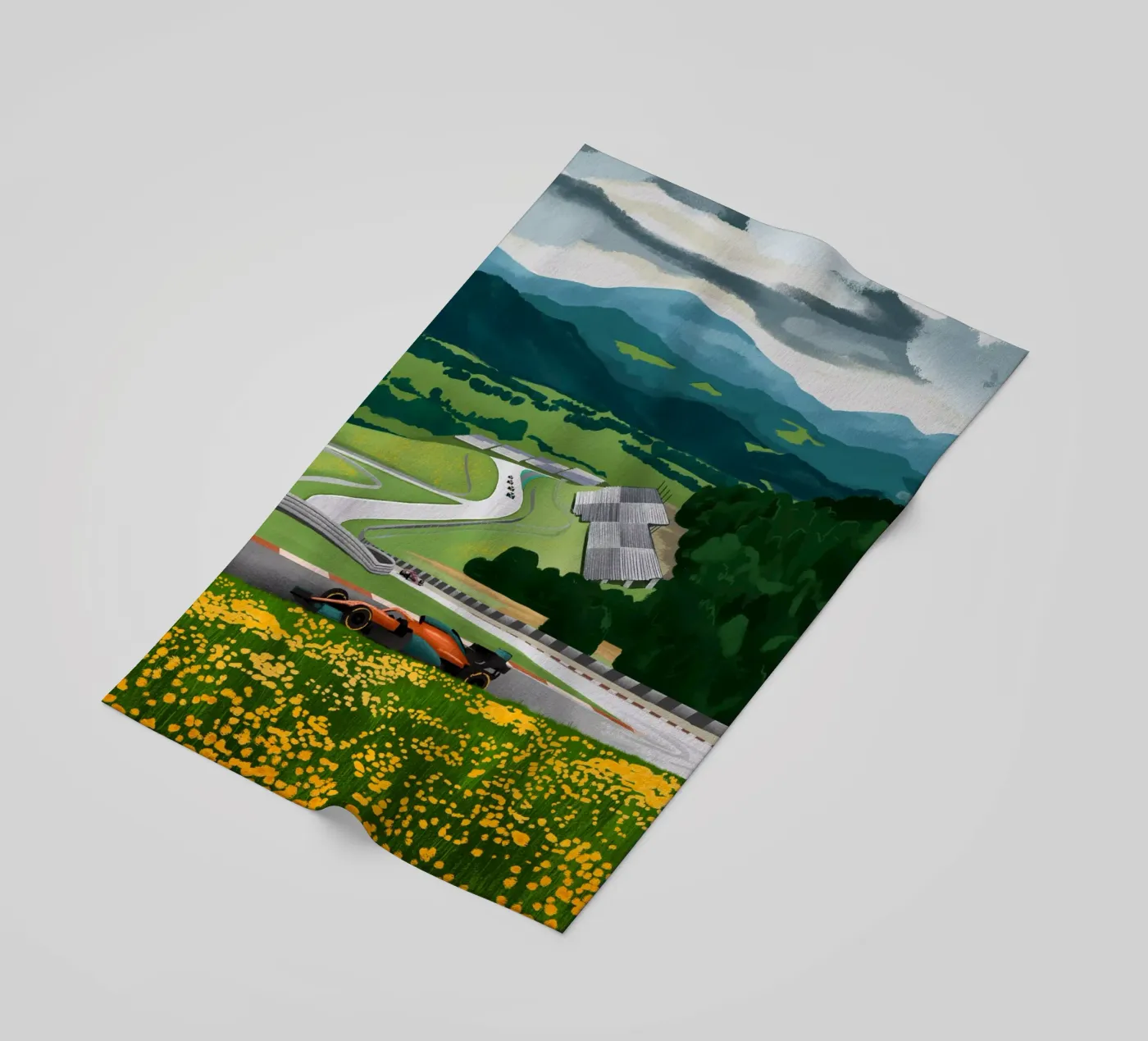 Racetrack Austria telo mare da Goed Blauw
