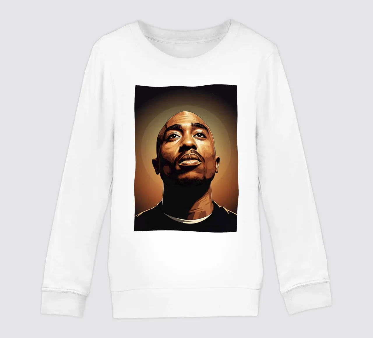 Tupac Shakur portrait felpa bambino da Lembayung art