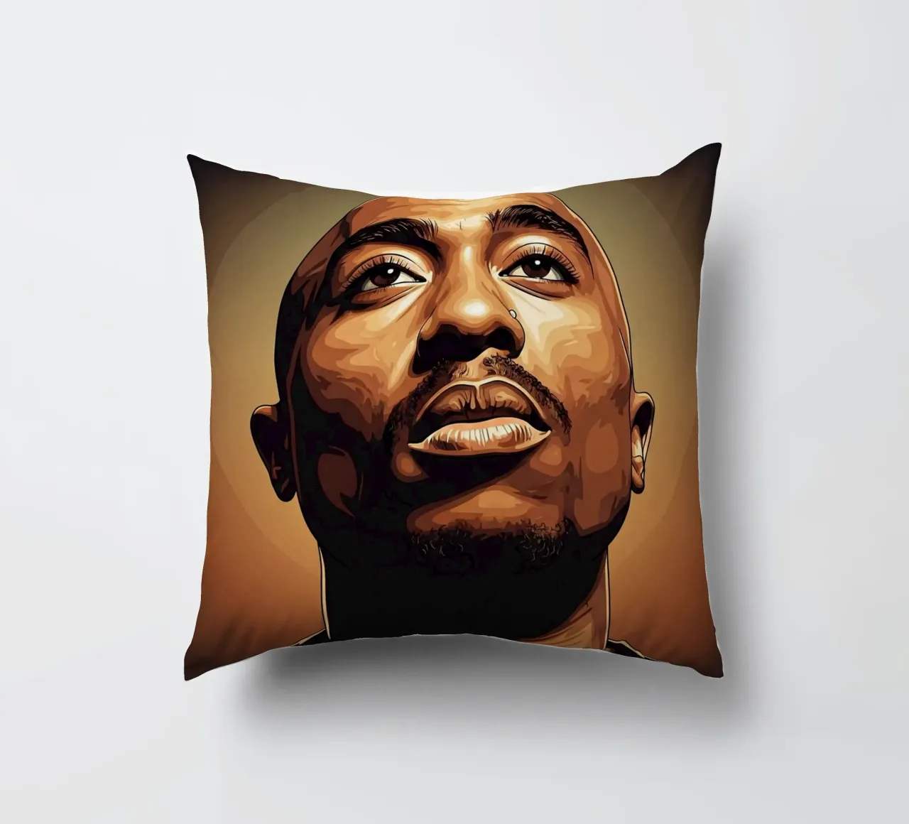Tupac Shakur portrait cuscino da Lembayung art