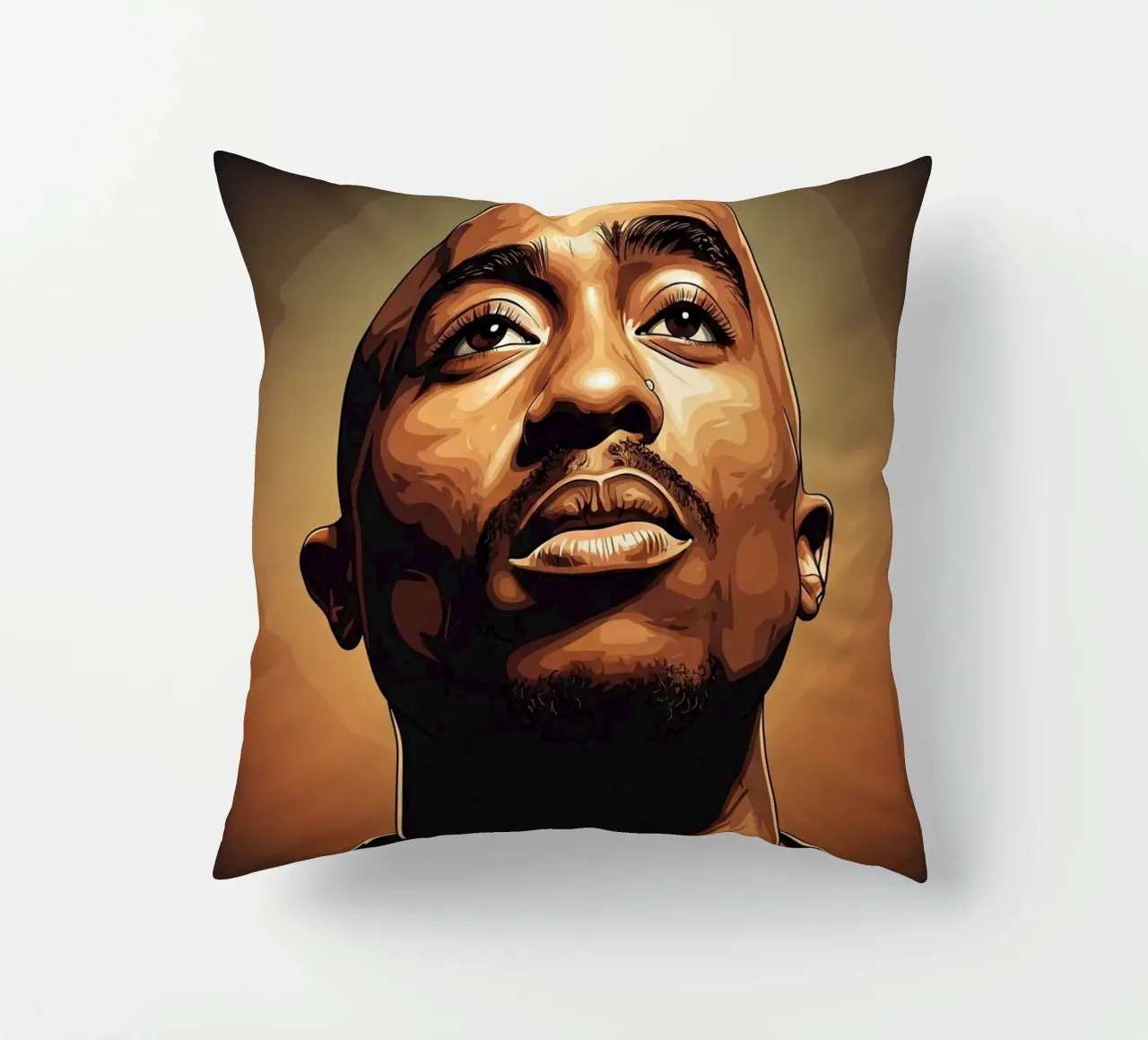 Tupac Shakur portrait cuscino da Lembayung art