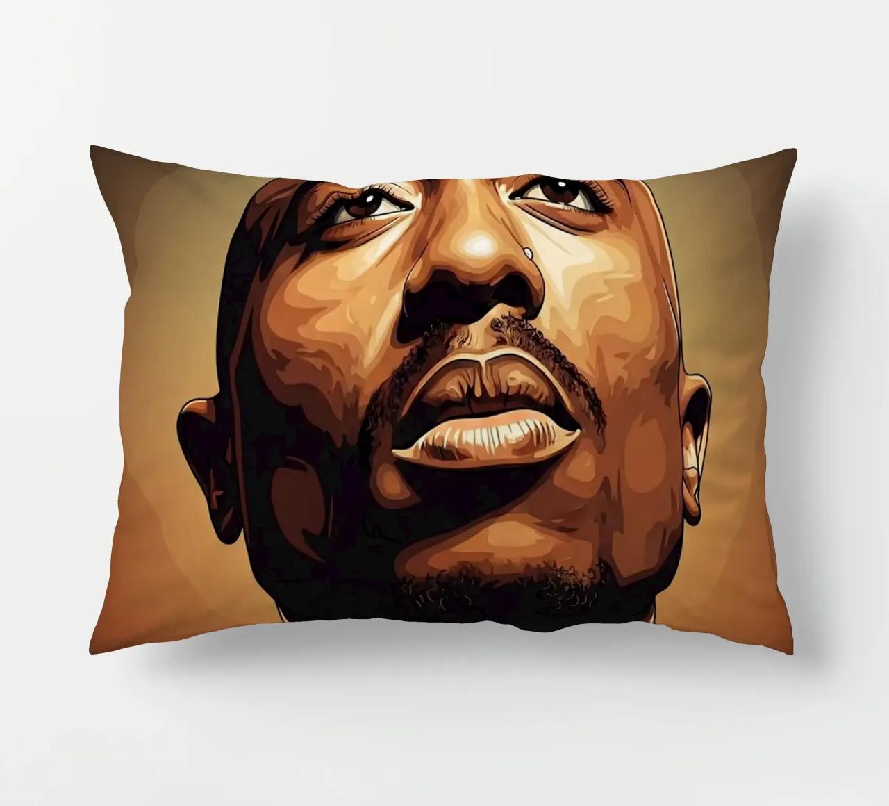 Tupac Shakur portrait cuscino da Lembayung art