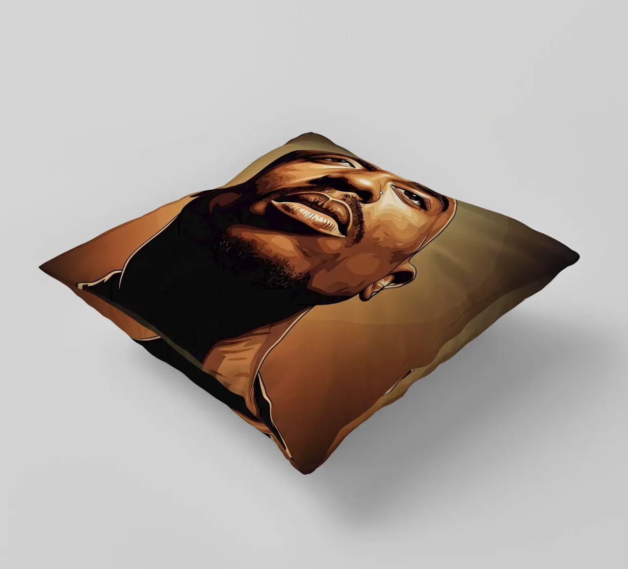 Tupac Shakur portrait cuscino da Lembayung art