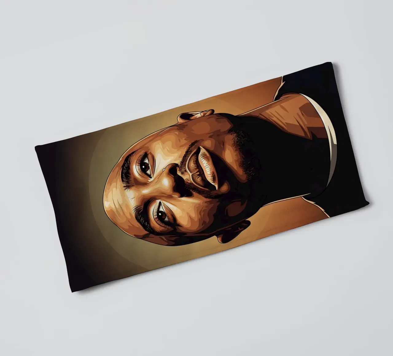 Tupac Shakur portrait asciugamano da bagno da Lembayung art