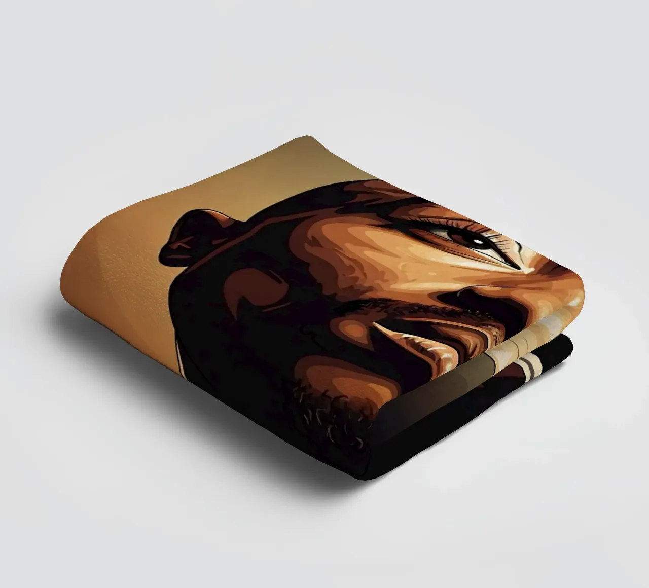 Tupac Shakur portrait asciugamano da bagno da Lembayung art