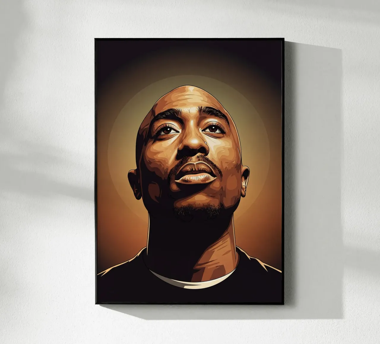 Tupac Shakur portrait acrylic glass by Lembayung art