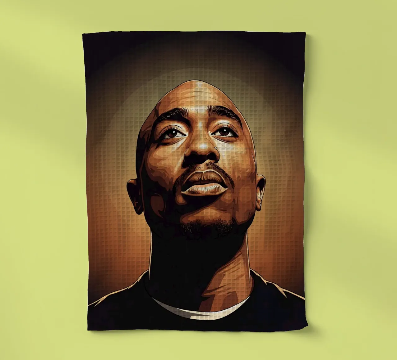Tupac Shakur portrait canovaccio da cucina da Lembayung art