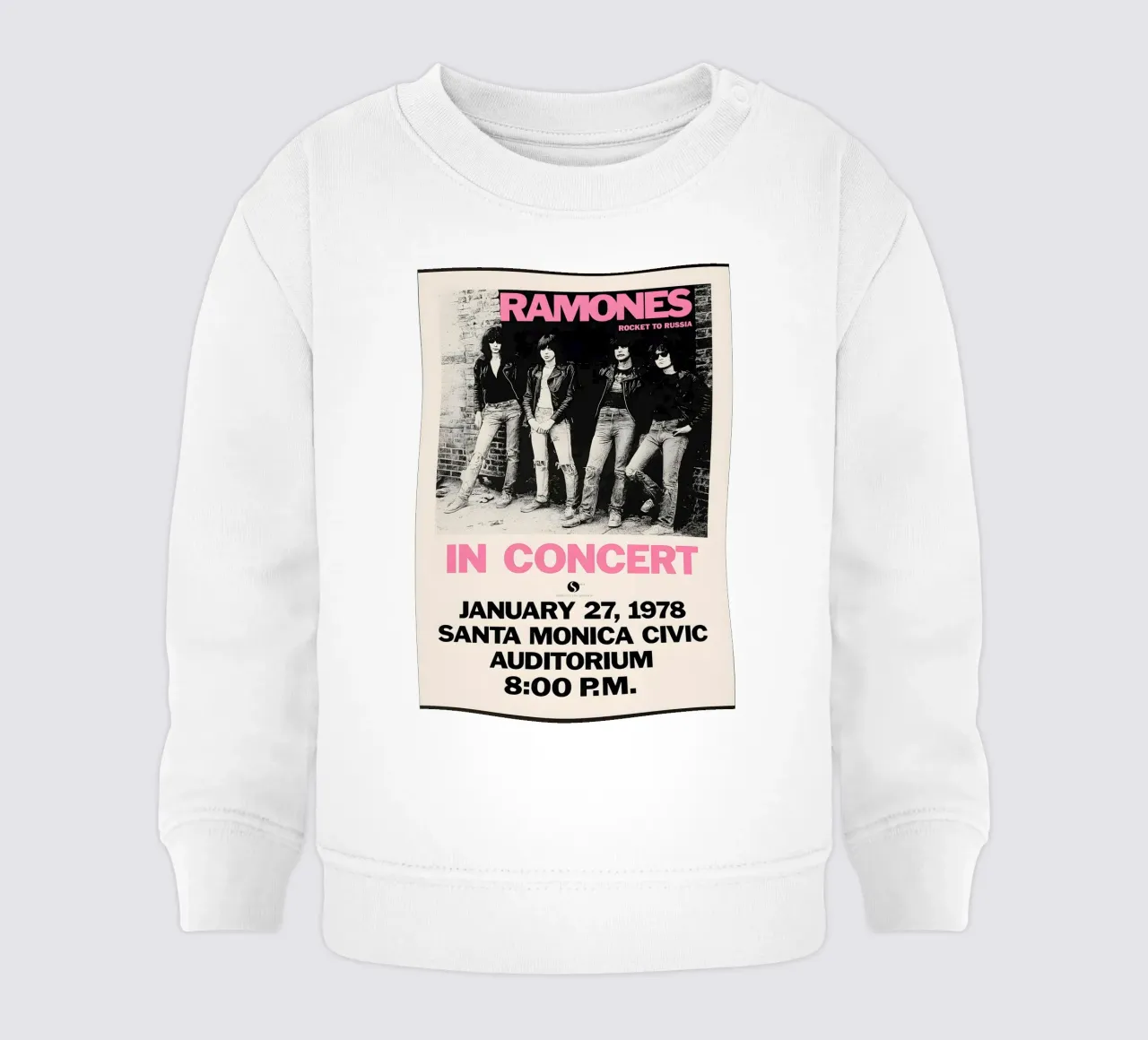 The Ramones Rocket to Russia Sire Records 1978 baby sweatshirt by DGUnder