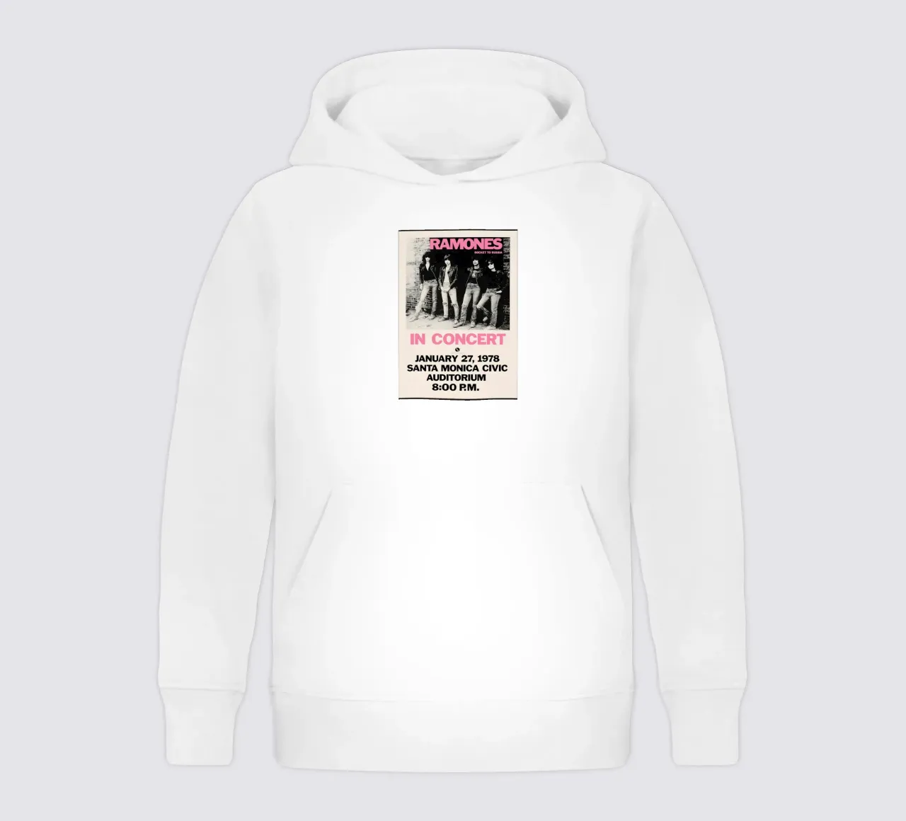 The Ramones Rocket to Russia Sire Records 1978 kids hoodie by DGUnder