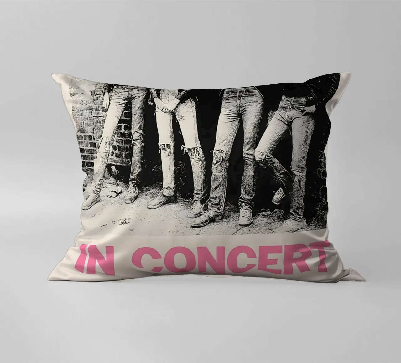 The Ramones Rocket to Russia Sire Records 1978 decorative cushion by DGUnder