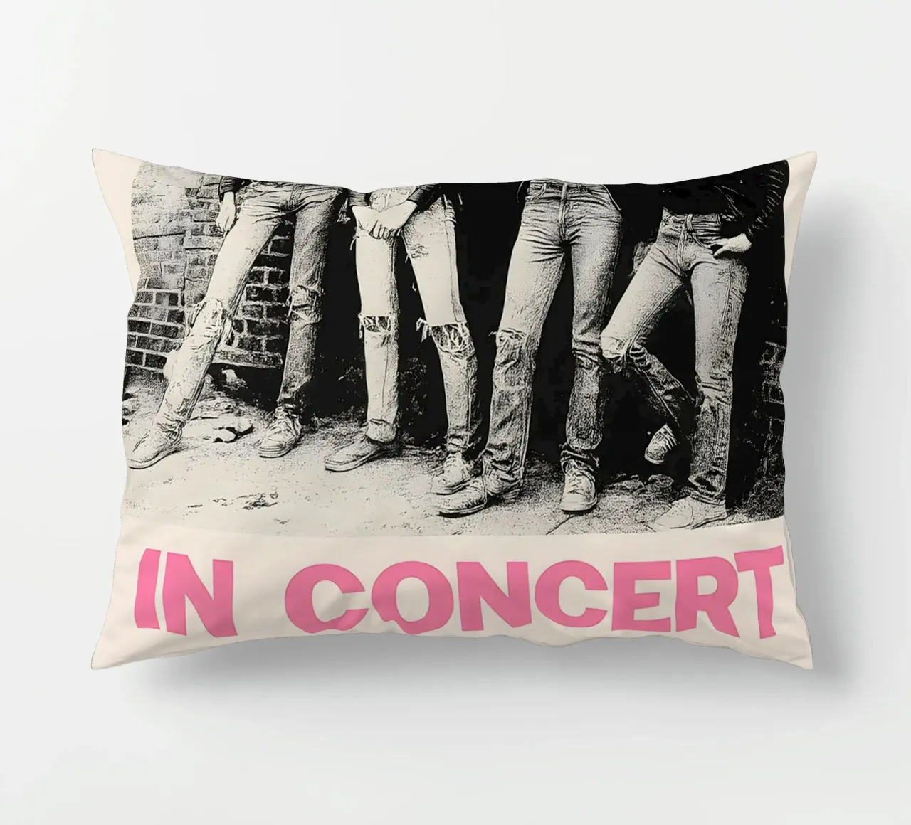 The Ramones Rocket to Russia Sire Records 1978 decorative cushion by DGUnder
