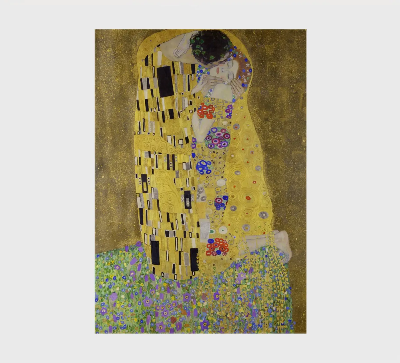 The Kiss (1907-1908) by Gustav Klimt notebook by Gustav Klimt ART Prints
