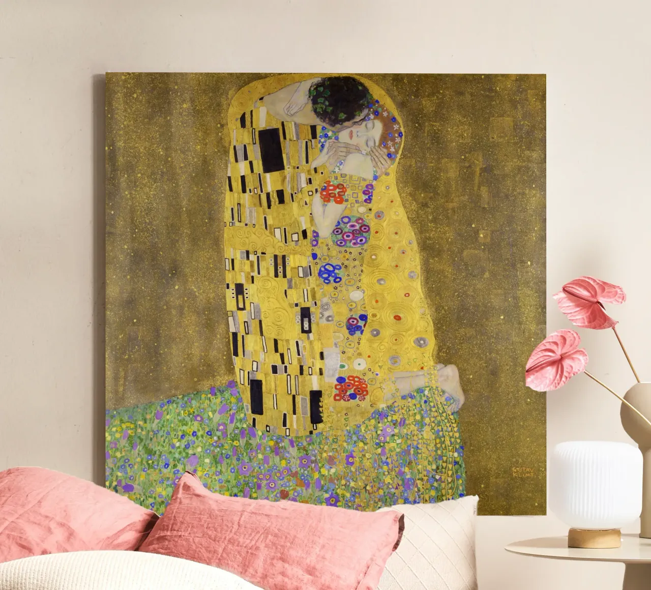 Der Kuss (1907-1908) von Gustav Klimt Leinwand von Gustav Klimt ART Prints