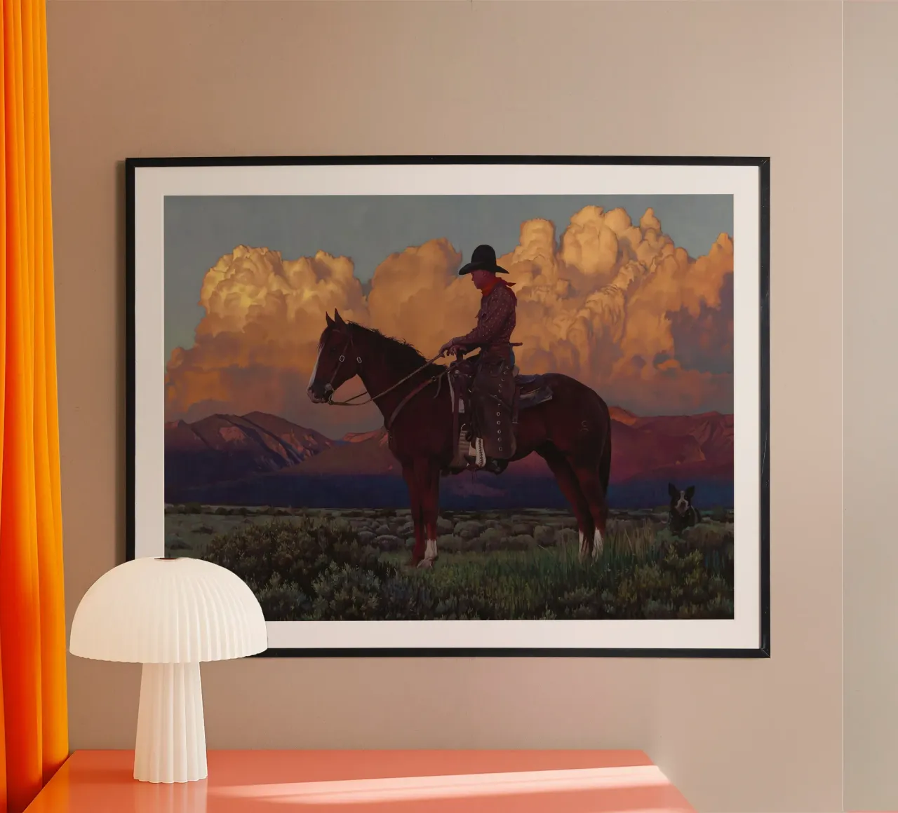 L'eco di montagna poster con telaio in plastica da Riggle Glenda