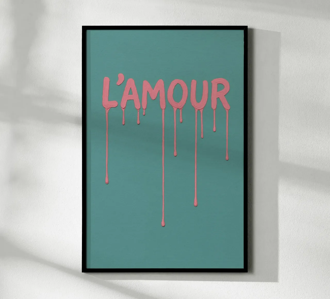L'AMOUR poster con telaio in alluminio da IZZY BERLIN