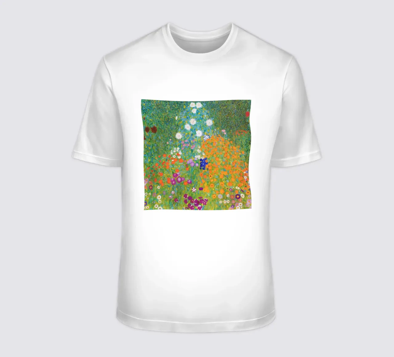 Bauerngarten (Flower garden), painted by Gustav Klimt in 1907 t-shirt by Gustav Klimt ART Prints