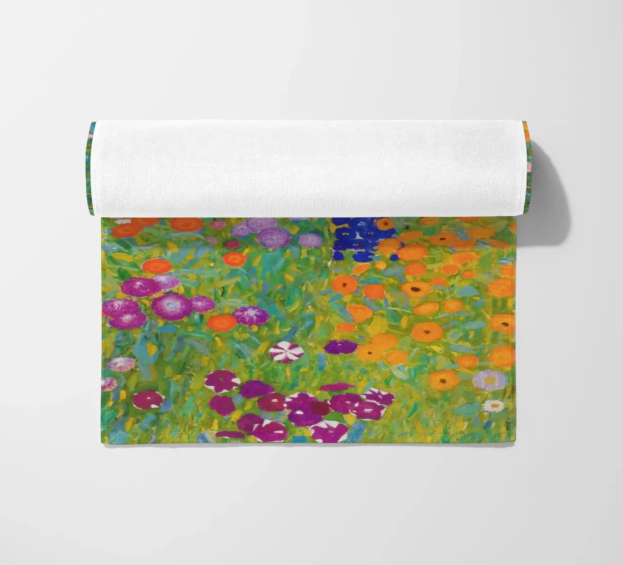 Bauerngarten (Flower garden), painted by Gustav Klimt in 1907 beach towel by Gustav Klimt ART Prints