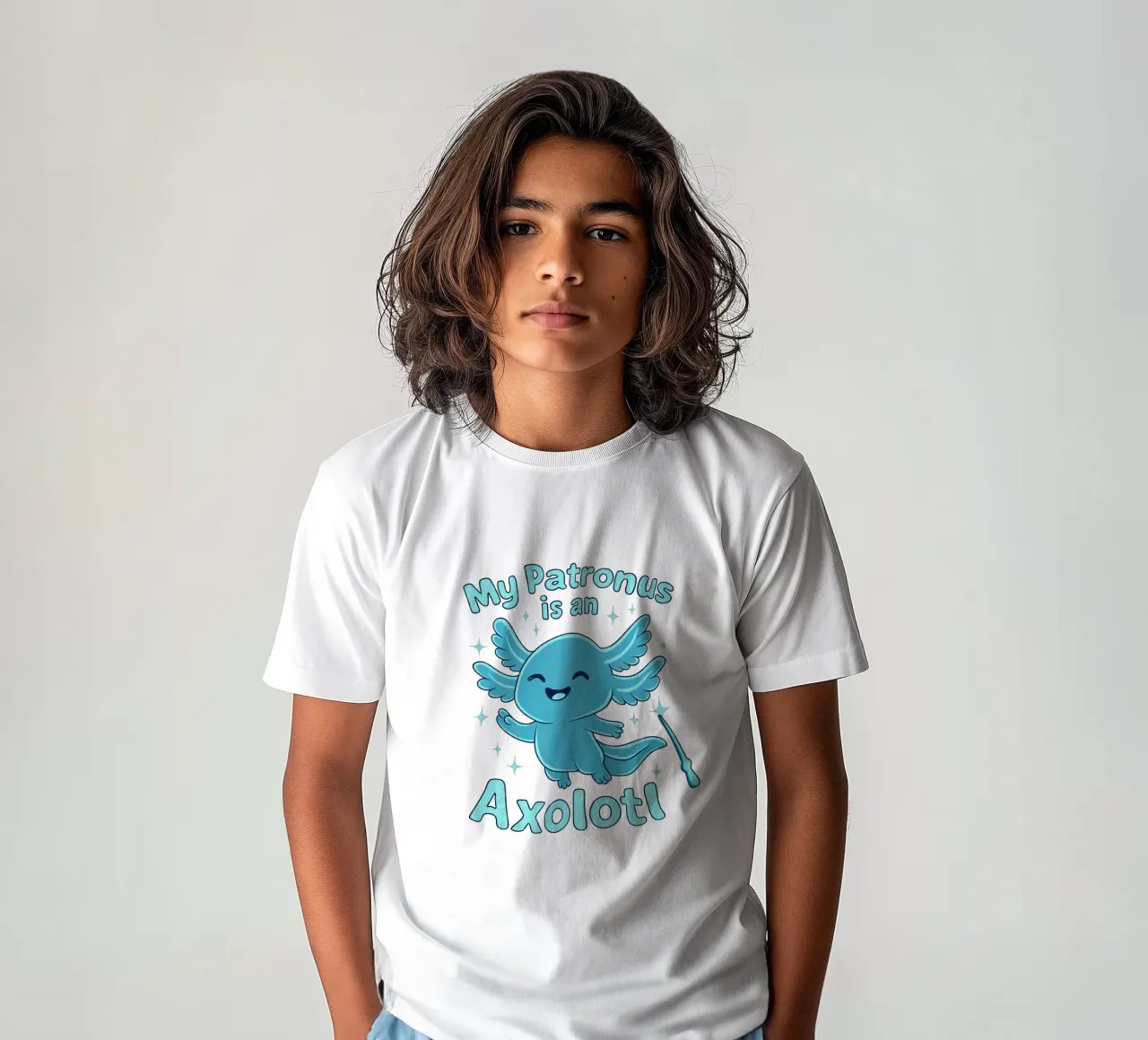 Il mio patrono è un Axolotl t-shirt bambini da Loobs